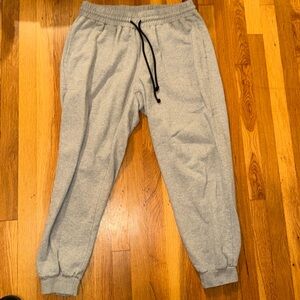 TomboyX jogger/sweat comfy set. Sweatpants and Sweatshirt. Grey. Size L